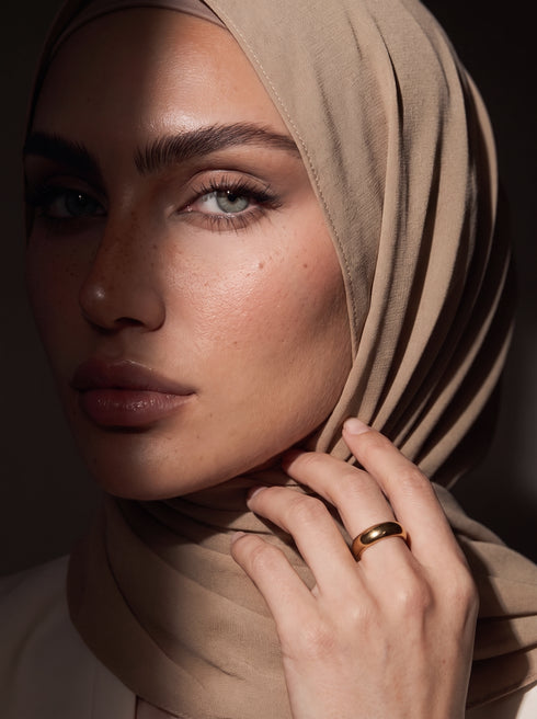 Noura Jersey Hijab - Mocha