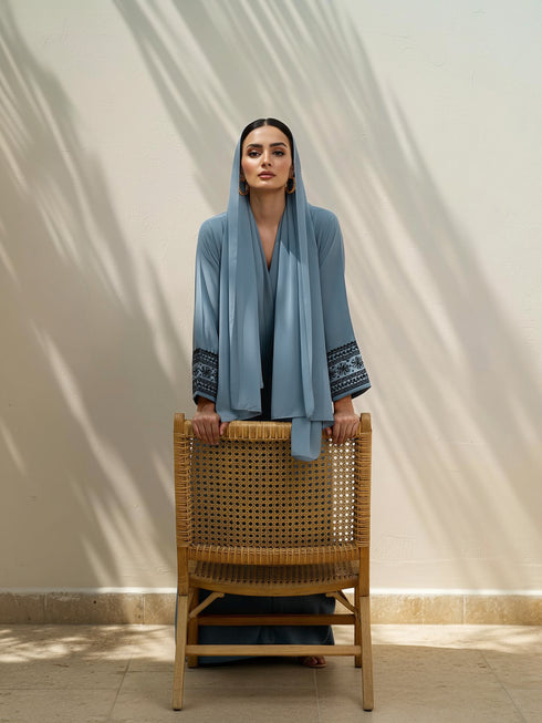 RAWAHA GEORGETTE ABAYA