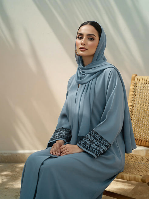 RAWAHA GEORGETTE ABAYA