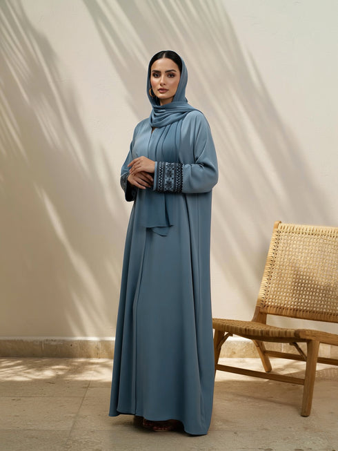 RAWAHA GEORGETTE ABAYA