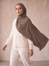 Organic Bamboo Jersey Hijab - Espresso