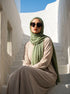 Marble Cotton Hijabs - Fern Green