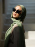 Marble Cotton Hijabs - Fern Green