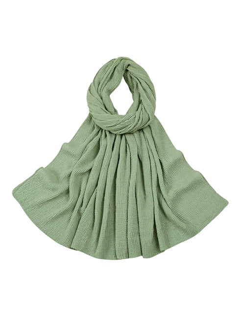 Marble Cotton Hijabs - Fern Green