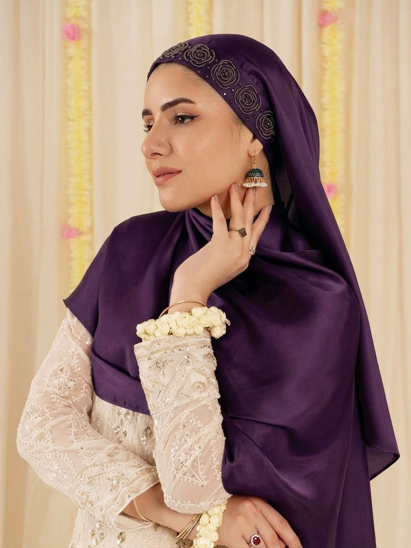 Festive Hijabs - Eggplant