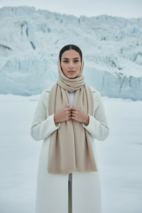 Finno Woolen Scarfs - Wheat Brown