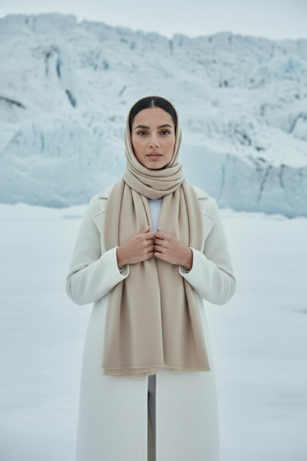 Finno Woolen Scarfs - Wheat Brown