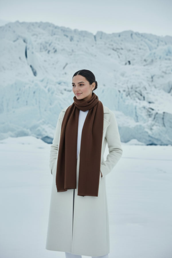 Finno Woolen Scarfs - Dark Brown