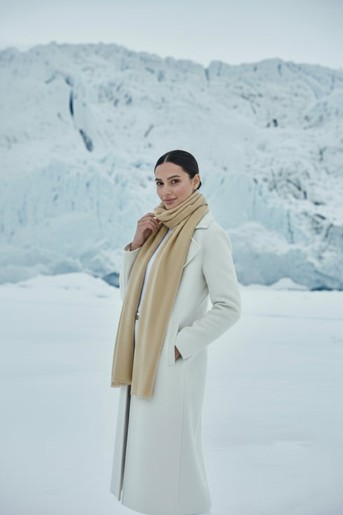 Finno Woolen Scarfs - Light Beige