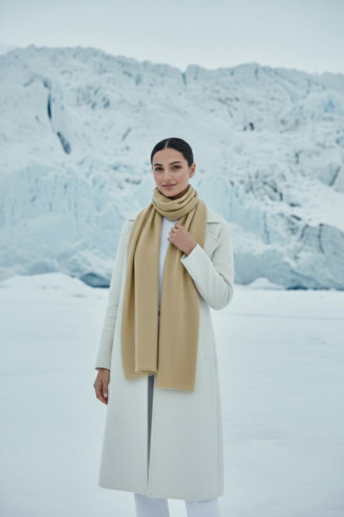 Finno Woolen Scarfs - Light Beige