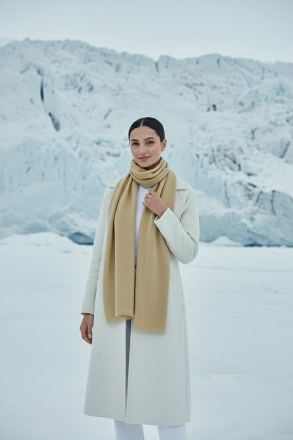 Finno Woolen Scarfs - Light Beige