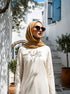 Marble Cotton Hijabs - Gamboge Gold