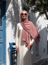 Marble Cotton Hijabs - Garnet