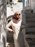 Marble Cotton Hijabs - Garnet