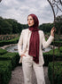 Solène Silk Hijab - Maroon
