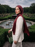 Solène Silk Hijab - Maroon