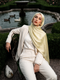 Solène Silk Hijab - Green Yellow