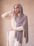 Organic Bamboo Jersey Hijab - Grey