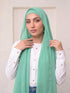 Built-in Magnet Hijab - Aquamarine