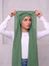 Built-in Magnet Hijab - Jungle