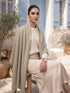 Sequins Blended Pashmina Shawl - Khaaki