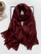 Cozy Cotton Hijabs - Dark Maroon