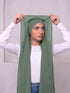Built-in Magnet Hijab - Jungle