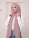 Built-in Magnet Hijab - Blush Pink