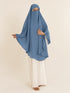 Khimar Hijab - Denim Blue