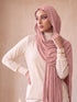 Organic Bamboo Jersey Hijab - Blush Pink
