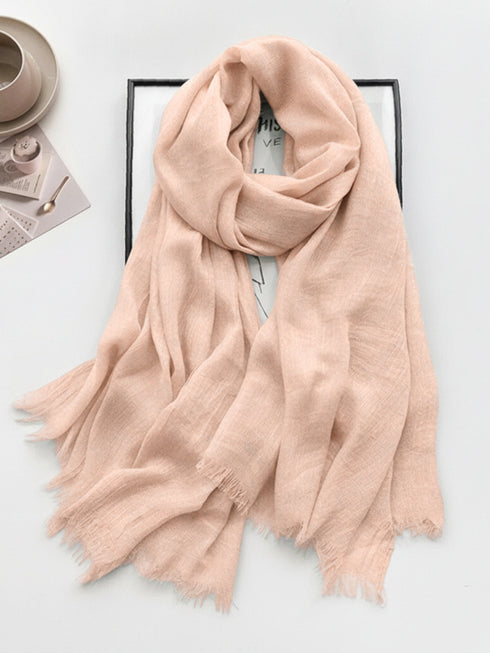 Cozy Cotton Hijabs - Light Peach