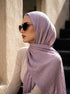 Marble Cotton Hijabs - Lilac