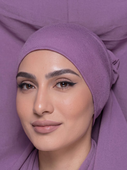 Built-in Magnet Hijab - Mauve