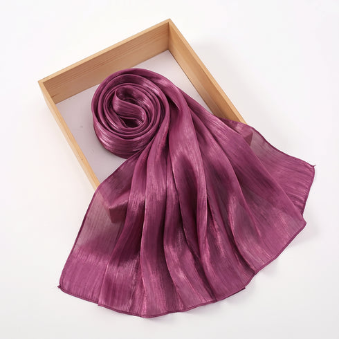Aura Silky Organza Hijab - Magenta