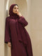 Front Open Georgette Abaya