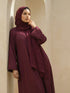 Front Open Georgette Abaya