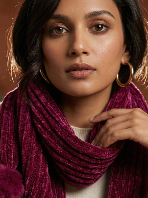 Snuggle-soft Muffler - Mulberry