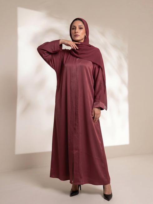 Classic Maroon Core Abaya