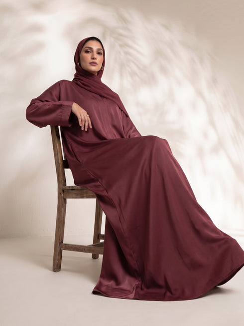 Classic Maroon Core Abaya