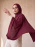 Organic Bamboo Jersey Hijab - Maroon