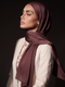Noura Jersey Hijab - Dark Maroon