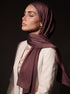 Noura Jersey Hijab - Dark Maroon