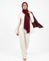 Ribbed Jersey Hijabs - Maroon