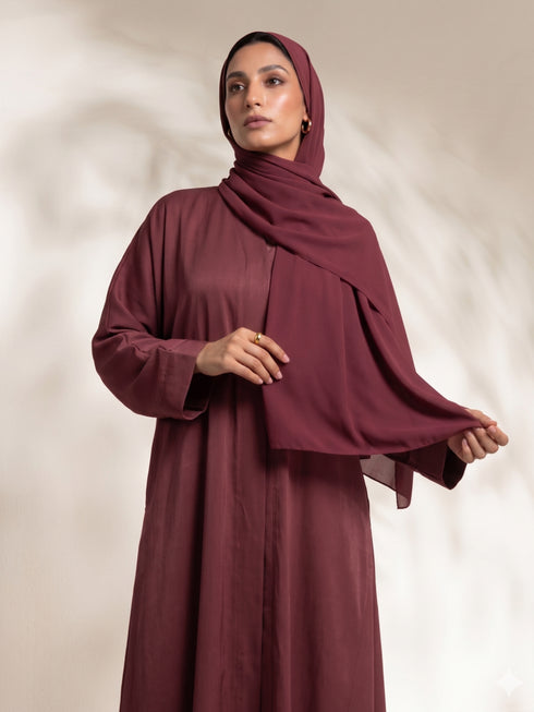 Classic Maroon Core Abaya