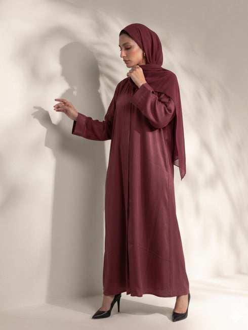 Classic Maroon Core Abaya