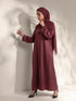Classic Maroon Core Abaya