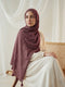 Texture Lawn Tassel Hijabs - Mauve Taupe