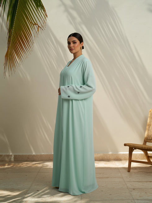 PALE MINT GEORGETTE ABAYA