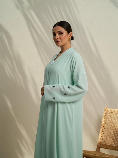 PALE MINT GEORGETTE ABAYA