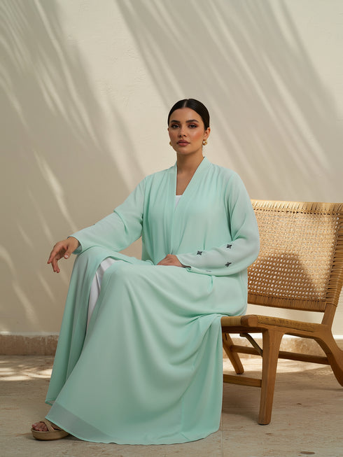 PALE MINT GEORGETTE ABAYA